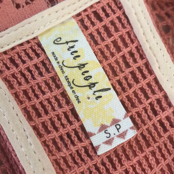 Free People Mauve Sleeveless Lace Lined Slip On Dress Small - Picture 4 of 5